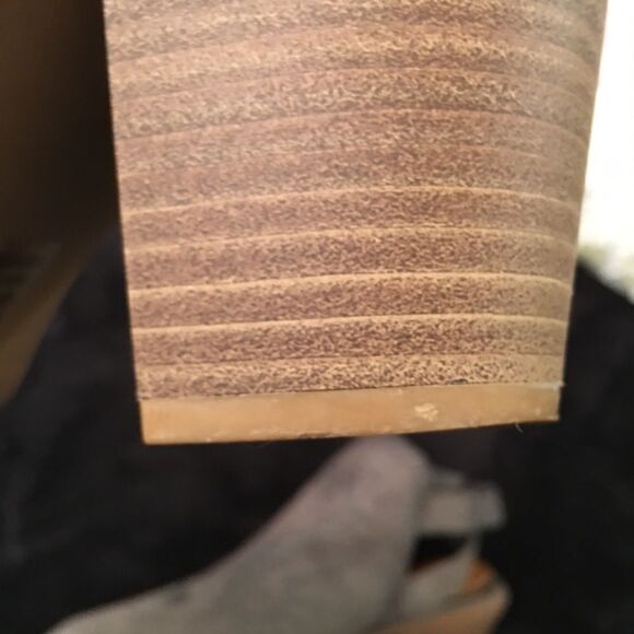 Gray Suede Women's Ankle Boots/Sling backs - Picture 3 of 9